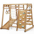 6in1 Indoor Playground for Toddlers - Playground + Swings Set + Slide Board + Rope + Stairs